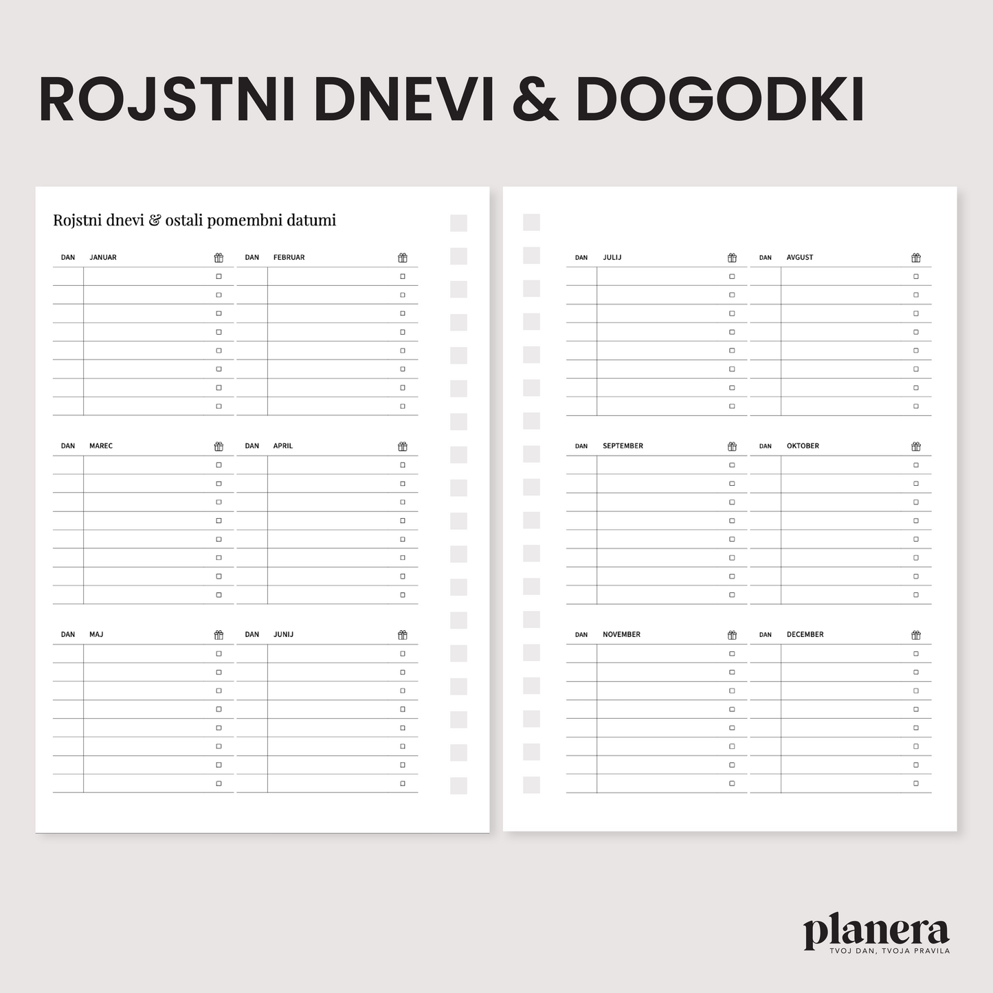 Šolski planer 2025/26 | Mila