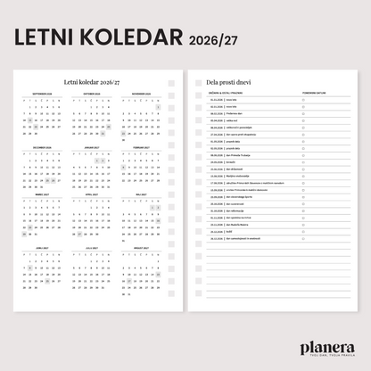 Šolski planer 2025/26 | Quartz mini