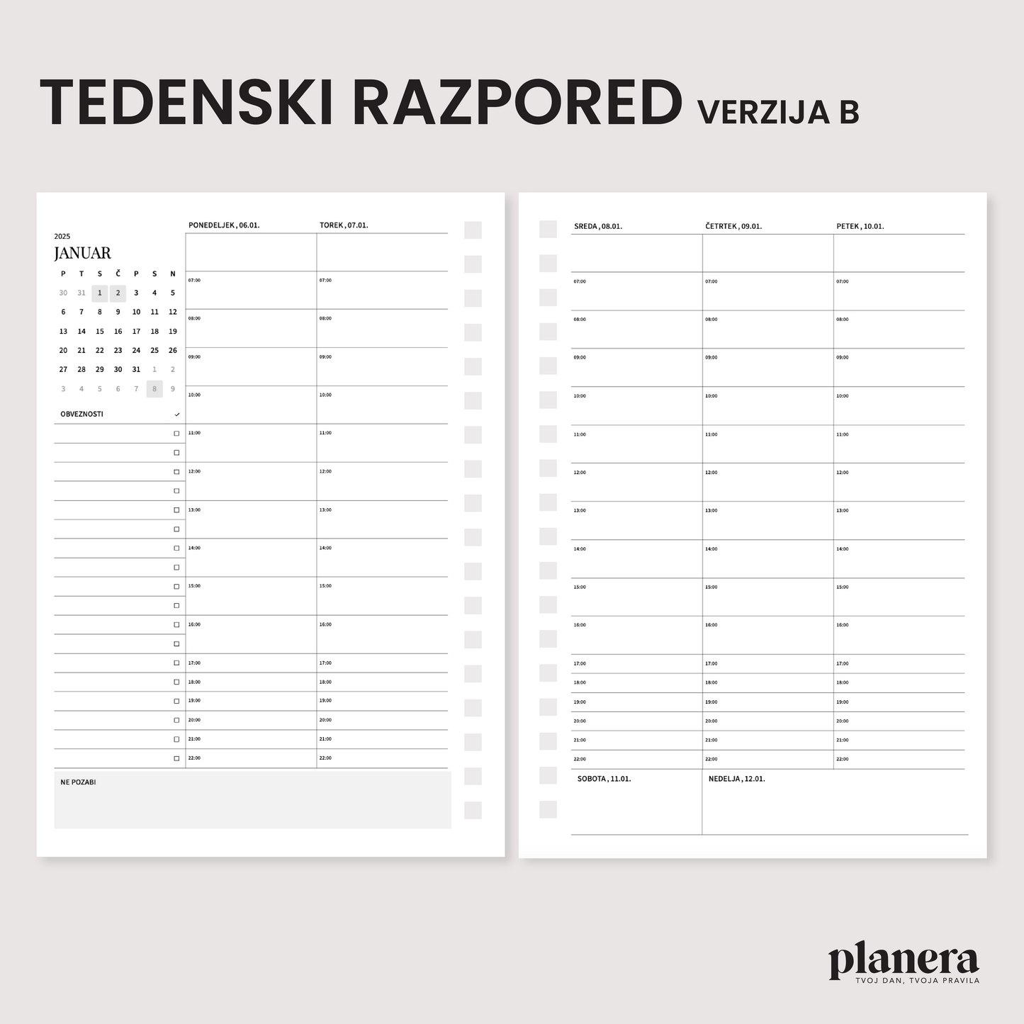 Šolski planer 2025/26 | Quartz mini